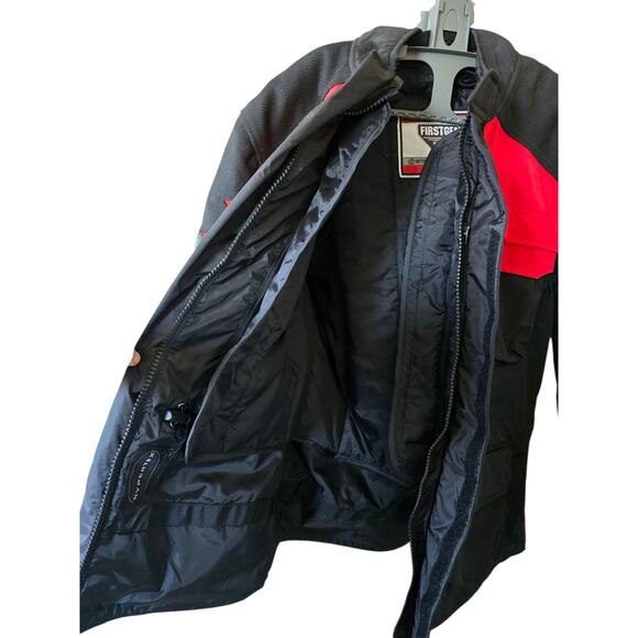 First Gear Motorcycle Hypertex Jacket Removable Lining Zip Up Size M - Picture 6 of 15